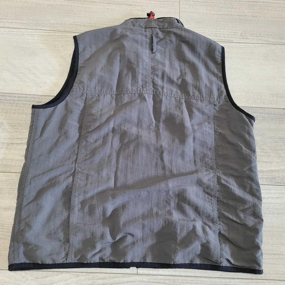 🌲Vintage The North Face Vest Mens L Grey Utility Tech Windbreaker Y2K Gorpcore
